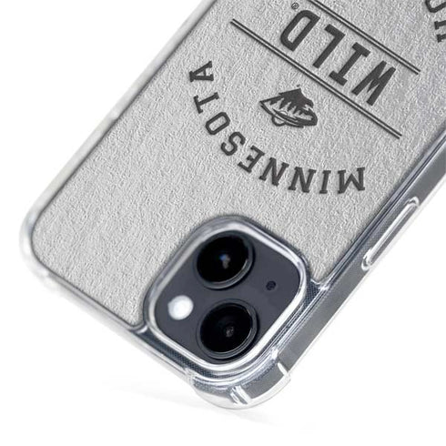 NHL Minnesota Wild Black Text iPhone 14 MagSafe Case