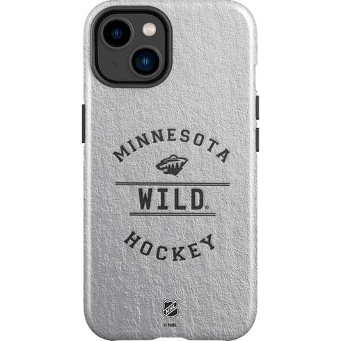 NHL Minnesota Wild Black Text iPhone 15 Impact Case