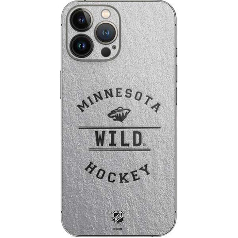 NHL Minnesota Wild Black Text iPhone 15 Pro Max Skin
