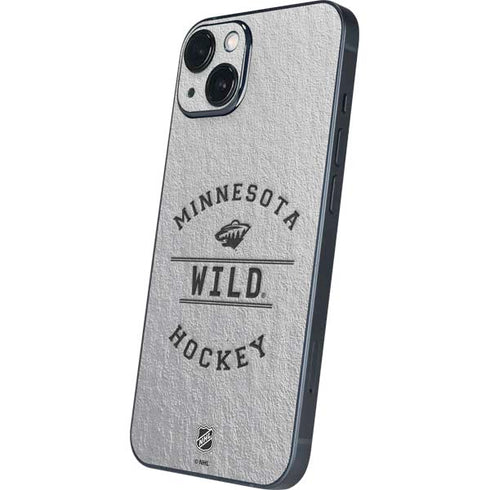 NHL Minnesota Wild Black Text iPhone 15 Skin
