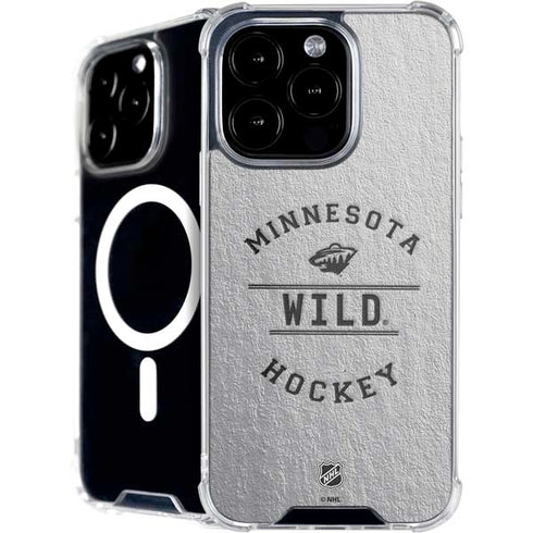 NHL Minnesota Wild Black Text iPhone 16 Pro MagSafe Case