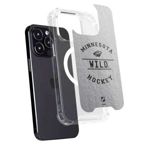 NHL Minnesota Wild Black Text iPhone 16 Pro MagSafe Case