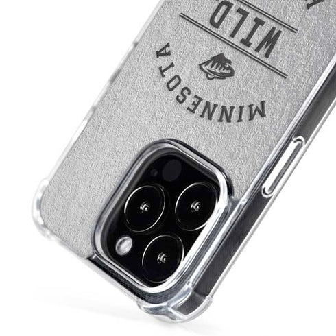 NHL Minnesota Wild Black Text iPhone 16 Pro MagSafe Case