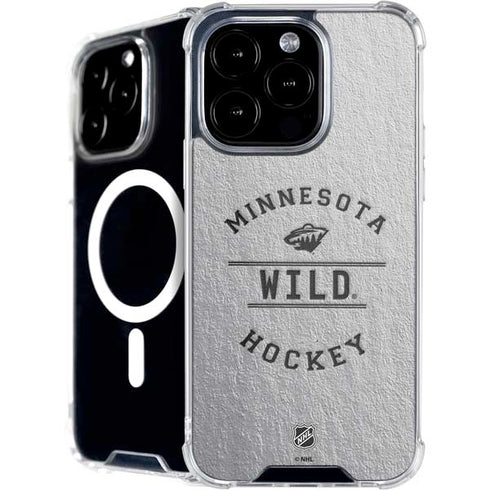 NHL Minnesota Wild Black Text iPhone 16 Pro Max MagSafe Case