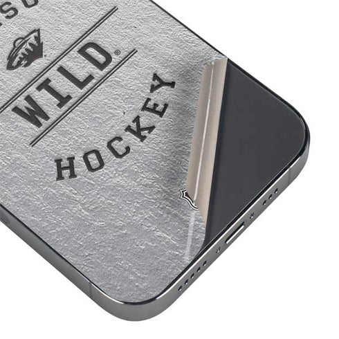 NHL Minnesota Wild Black Text iPhone 16 Pro Max Skin