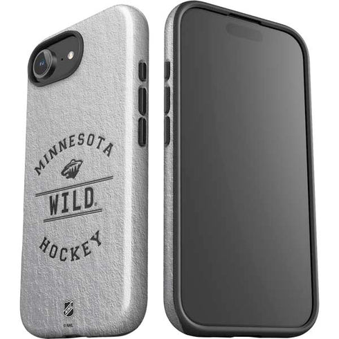 NHL Minnesota Wild Black Text iPhone 16e Impact Case