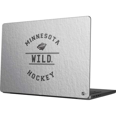 NHL Minnesota Wild Black Text Apple MacBook Pro 14-inch Skin