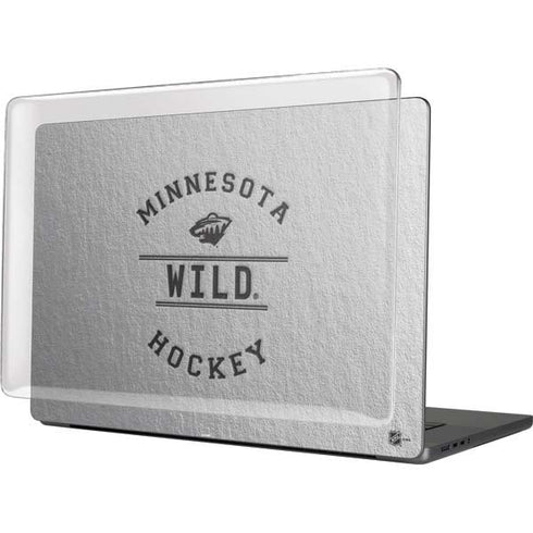 NHL Minnesota Wild Black Text MacBook Cases