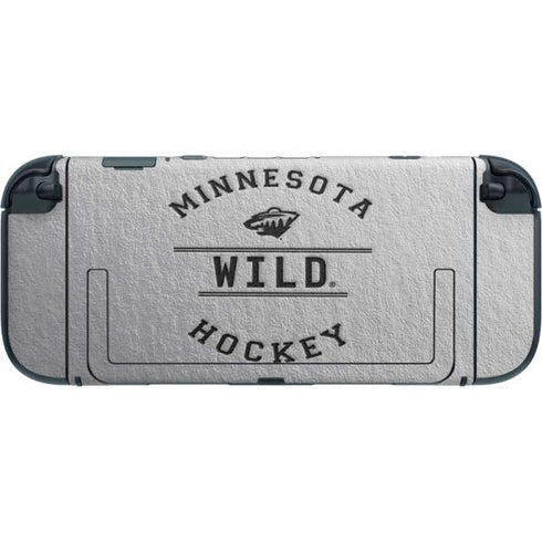 NHL Minnesota Wild Black Text Nintendo Switch 2 (2025) with Joy-Con Skin