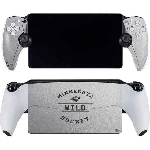 NHL Minnesota Wild Black Text PlayStation Portal Remote Player Skin