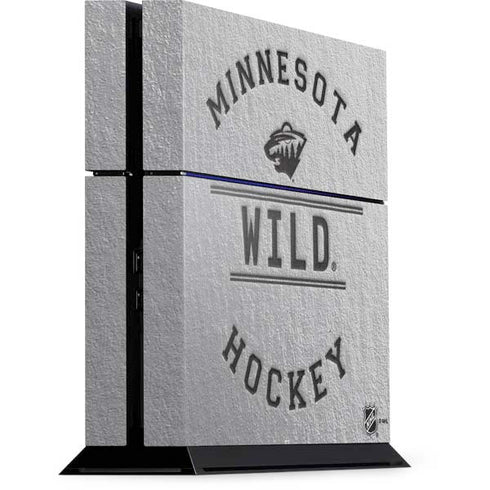 NHL Minnesota Wild Black Text PlayStation PS4 Skins