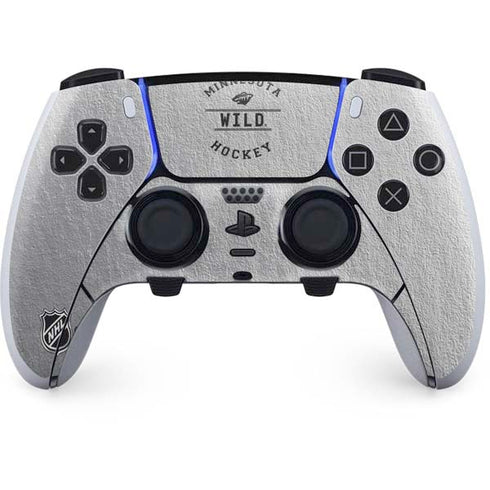 NHL Minnesota Wild Black Text PS5 DualSense Edge Pro Controller Skin