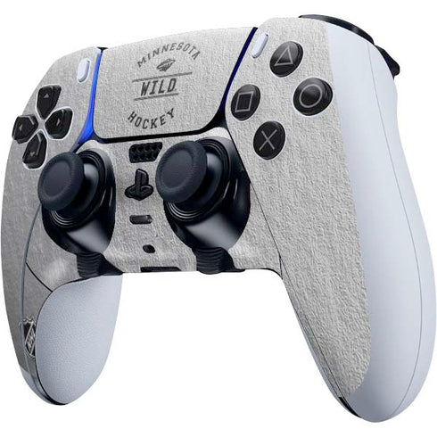 NHL Minnesota Wild Black Text PS5 DualSense Edge Pro Controller Skin