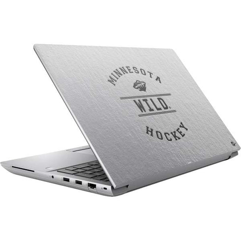NHL Minnesota Wild Black Text HP ZBook Fury 16 G10 Skin