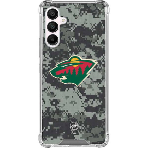 NHL Minnesota Wild Camo Galaxy A16 5G Clear Case
