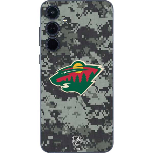 NHL Minnesota Wild Camo Galaxy A55 5G Skin