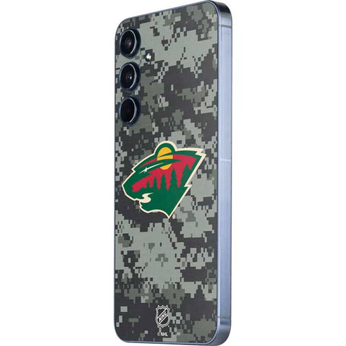 NHL Minnesota Wild Camo Galaxy A55 5G Skin