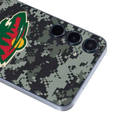 NHL Minnesota Wild Camo Galaxy A55 5G Skin