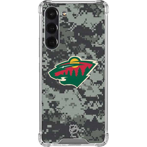 NHL Minnesota Wild Camo Galaxy S24 FE Clear Case
