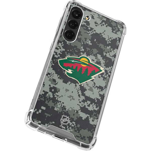 NHL Minnesota Wild Camo Galaxy S24 FE Clear Case