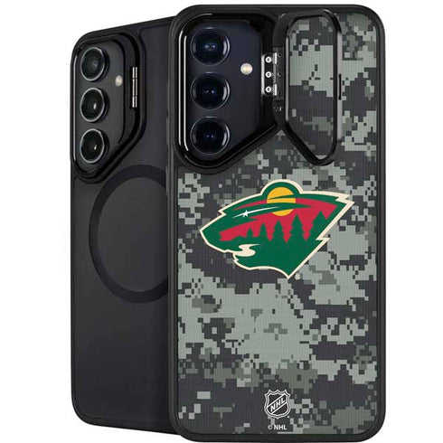 NHL Minnesota Wild Camo Galaxy S25 Plus Kickstand Case