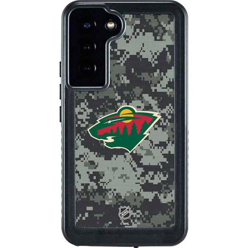 NHL Minnesota Wild Camo Galaxy S24 Plus Waterproof Case