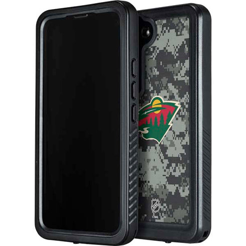 NHL Minnesota Wild Camo Galaxy S24 Plus Waterproof Case