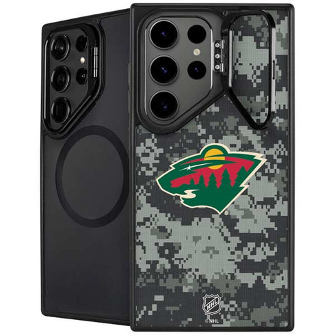 NHL Minnesota Wild Camo Galaxy S25 Ultra Kickstand Case