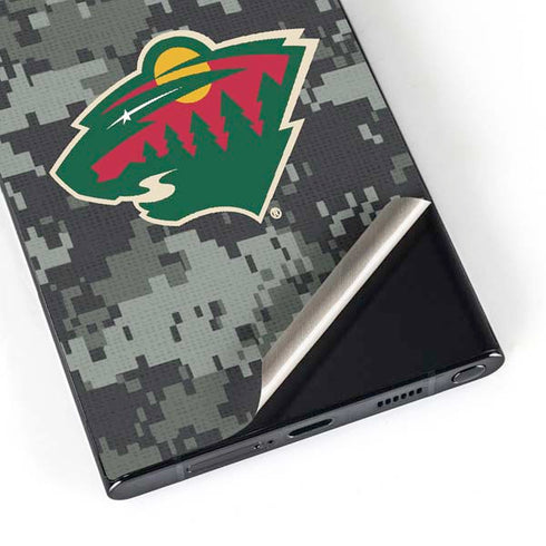 NHL Minnesota Wild Camo Galaxy S25 Ultra Skin