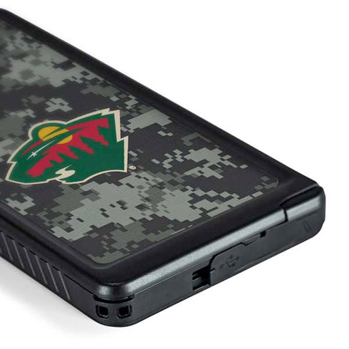 NHL Minnesota Wild Camo Galaxy S24 Ultra Waterproof Case