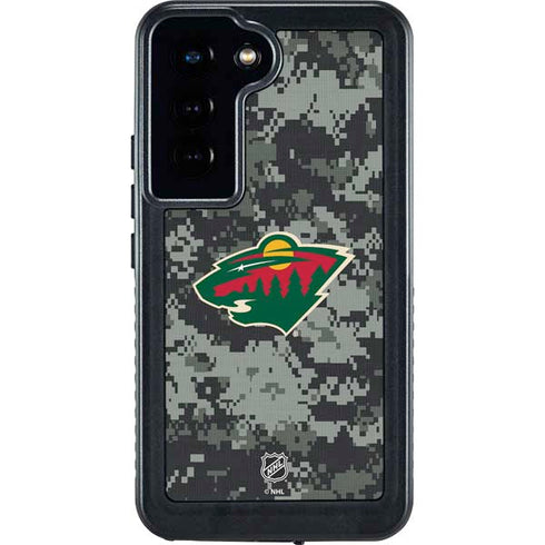 NHL Minnesota Wild Camo Galaxy S24 Waterproof Case