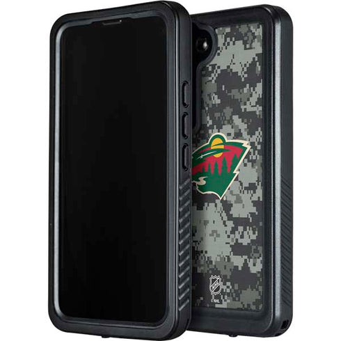 NHL Minnesota Wild Camo Galaxy S24 Waterproof Case
