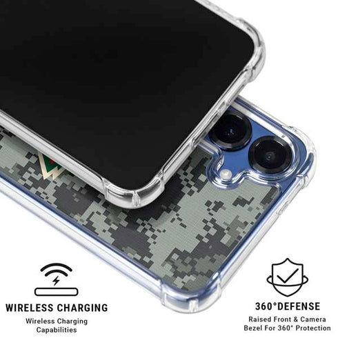 NHL Minnesota Wild Camo Galaxy S25 Clear Case