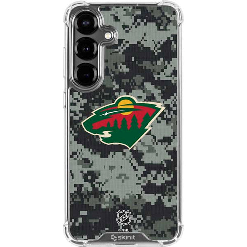 NHL Minnesota Wild Camo Galaxy S26 Clear Case