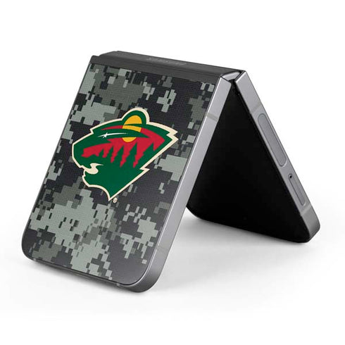 NHL Minnesota Wild Camo Galaxy Z Flip6 Skin