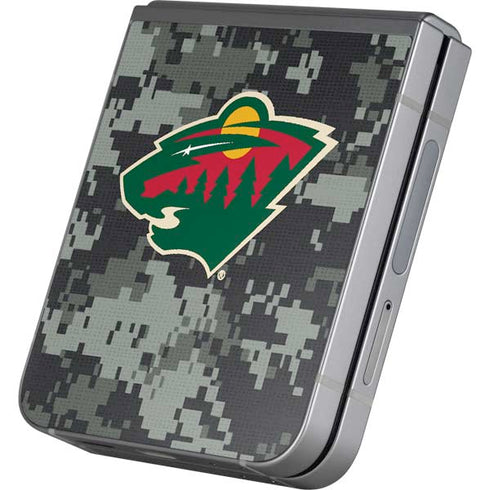NHL Minnesota Wild Camo Galaxy Z Flip6 Skin