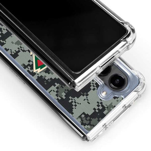 NHL Minnesota Wild Camo Galaxy Z Fold5 5G Clear Case