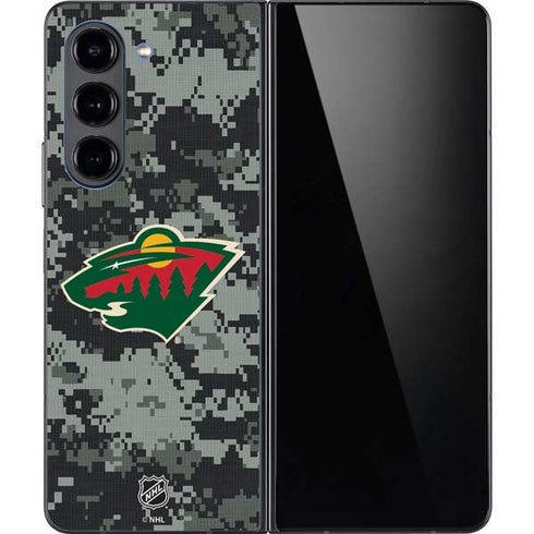 NHL Minnesota Wild Camo Galaxy Z Fold5 5G Skin