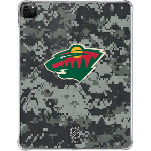 NHL Minnesota Wild Camo iPad Pro 11in (2024) Clear Case