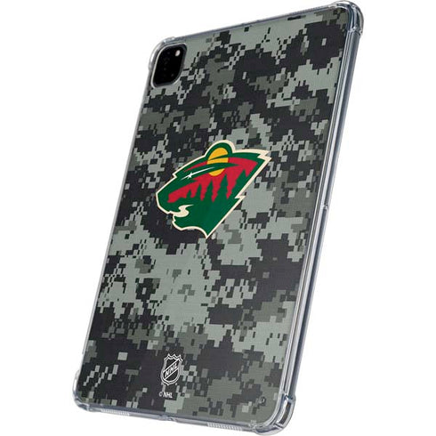 NHL Minnesota Wild Camo iPad Pro 11in (2024) Clear Case