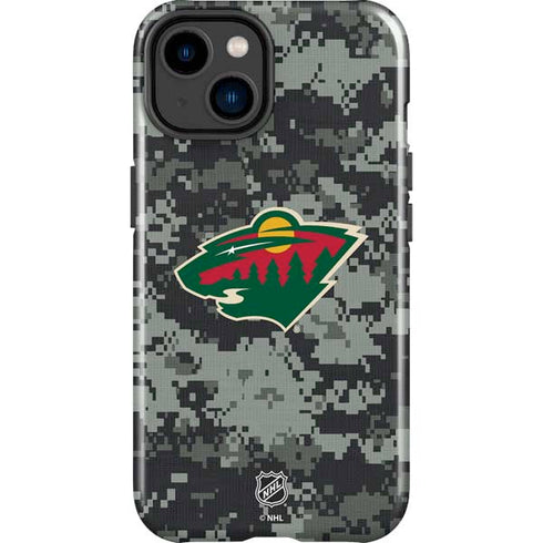 NHL Minnesota Wild Camo iPhone 15 Impact Case
