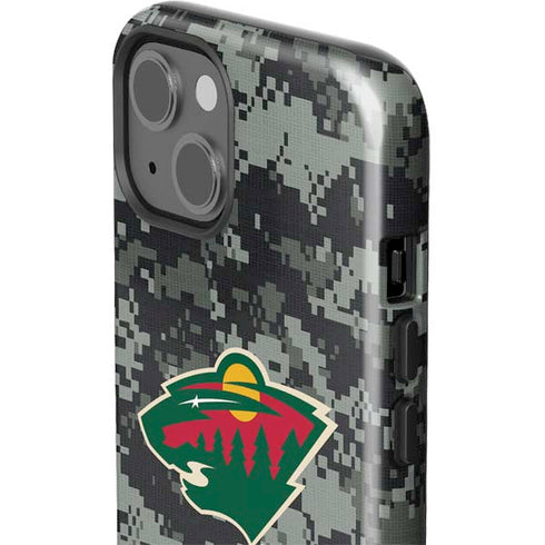 NHL Minnesota Wild Camo iPhone 15 Impact Case