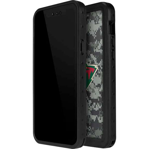 NHL Minnesota Wild Camo iPhone 15 Plus Waterproof Case