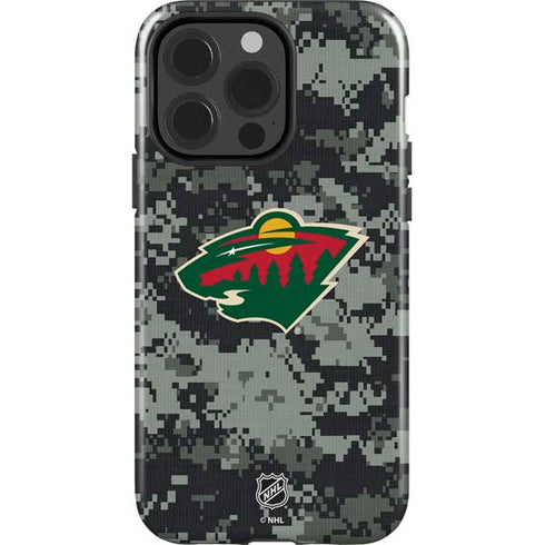 NHL Minnesota Wild Camo iPhone 15 Pro Impact Case