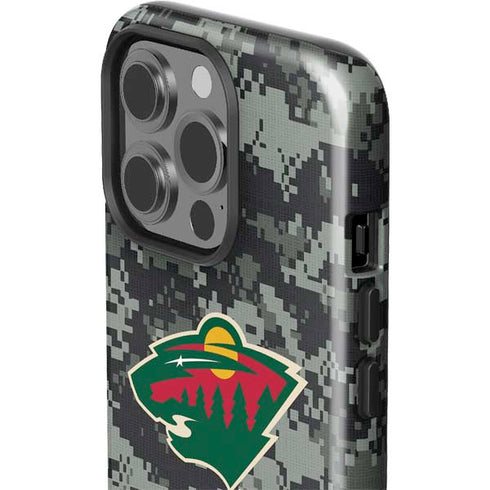 NHL Minnesota Wild Camo iPhone 15 Pro Impact Case