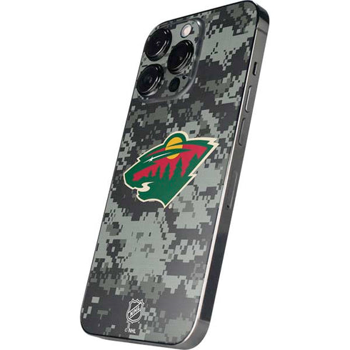 NHL Minnesota Wild Camo iPhone 15 Pro Max Skin