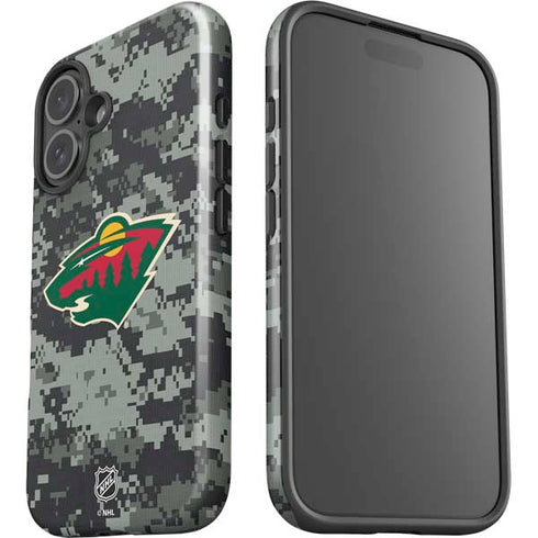 NHL Minnesota Wild Camo iPhone 16 Impact Case