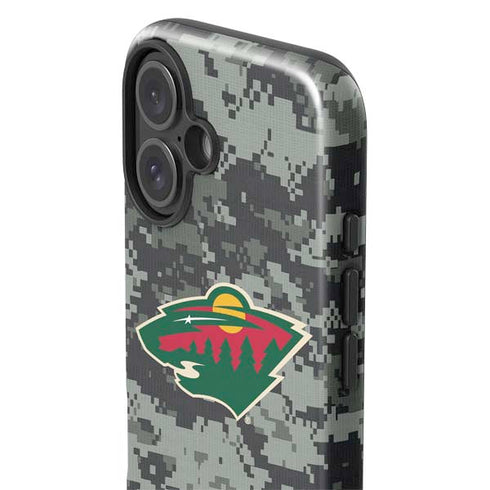 NHL Minnesota Wild Camo iPhone 16 Plus Impact Case