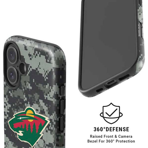 NHL Minnesota Wild Camo iPhone 16 Plus Magsafe Impact Case