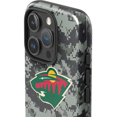 NHL Minnesota Wild Camo iPhone 16 Pro Impact Case
